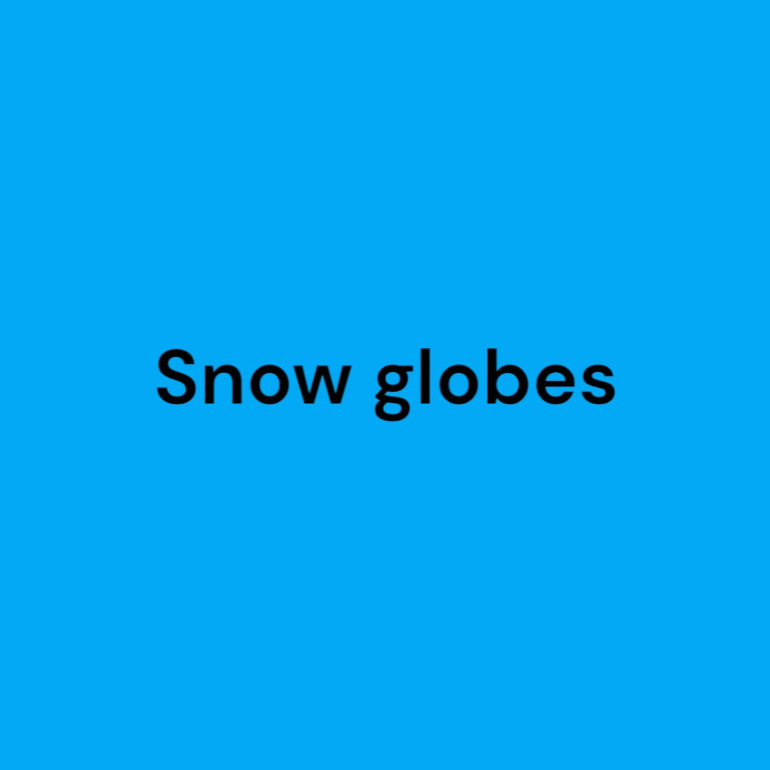 Snow globes ready to ship