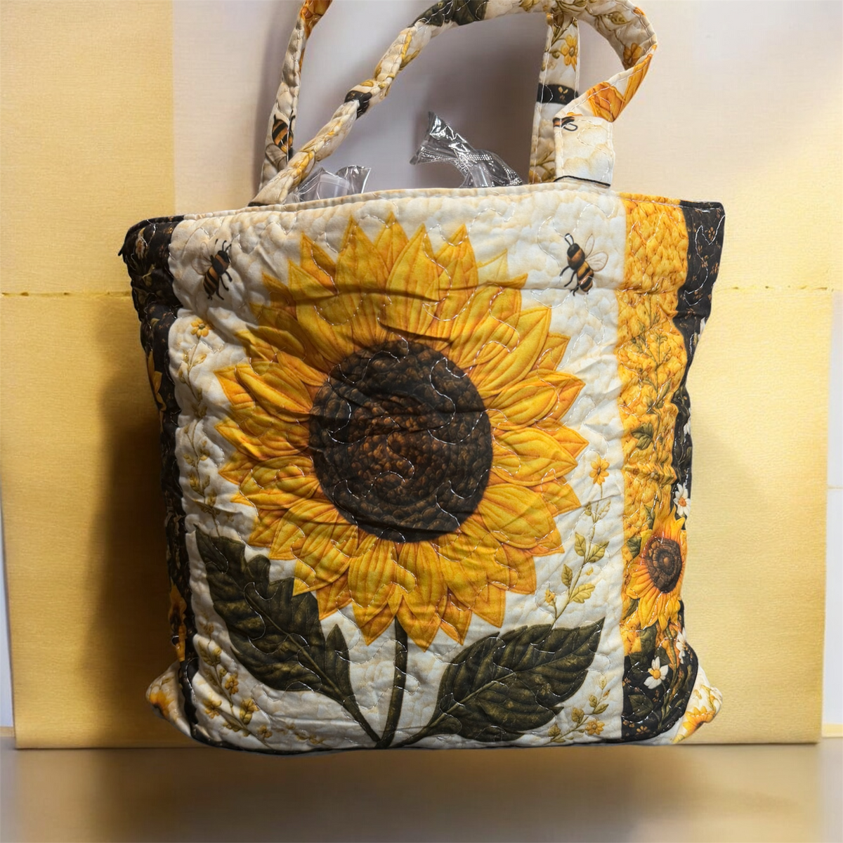 Tote bags filled with goodies