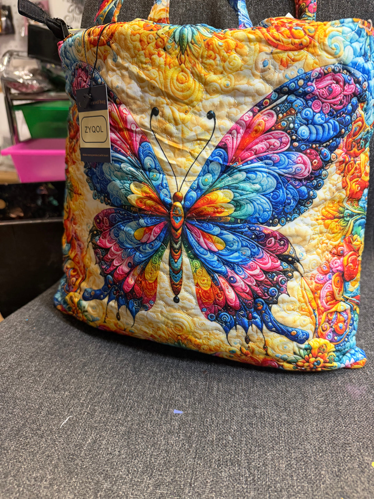 Tote bags filled with goodies