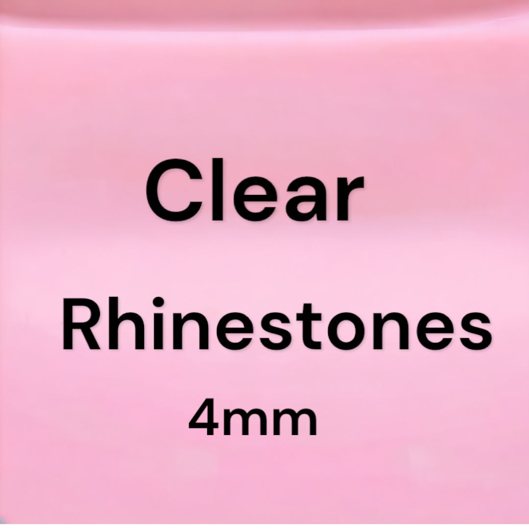 Rhinestones clear 4mm
